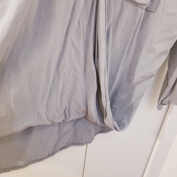 M Made in Italy Oversized Loose Grey Blouse Top Shirt - Picture 6 of 6